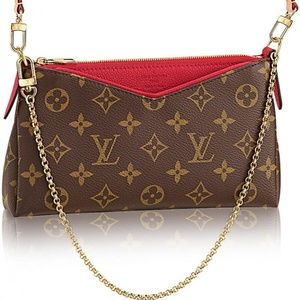 Louis Vuitton Pallas Clutch Cherry